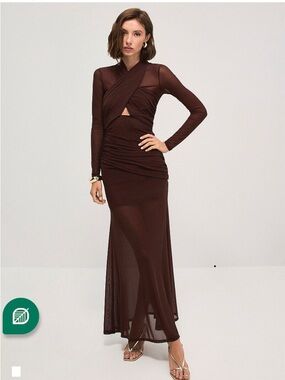 knee length dresses for ladies Anthropologie Bardot Citron Halter Midi Dress – Luxy Thrift main image 0